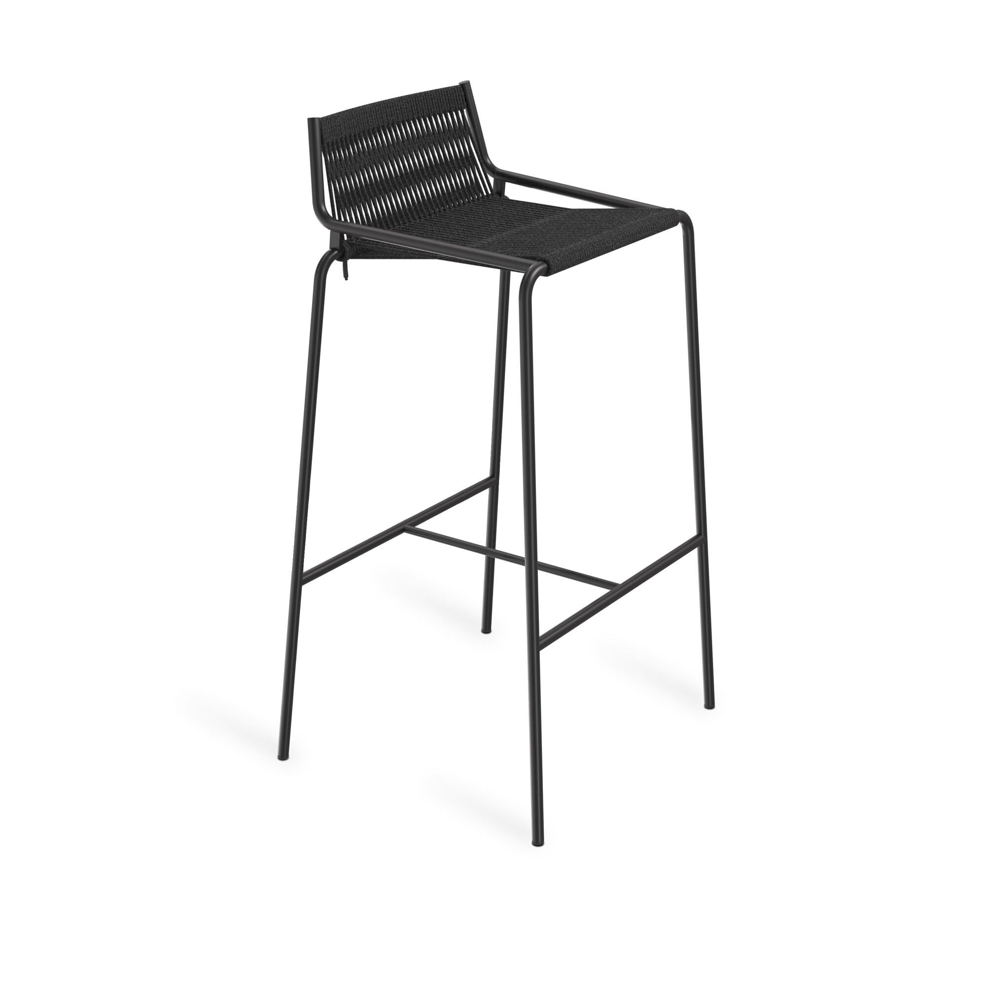 Noel Barstol Sort/Sort Linned H77 cm