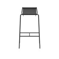 Noel Bar Stool Black/ Black Linen H77 cm