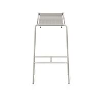 Noel Bar Stool Stainless Steel/ Gray Wool H77 cm