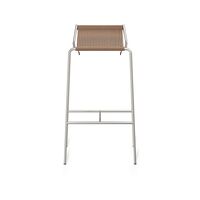 Noel Barstol H77 Stål/Brun Uld