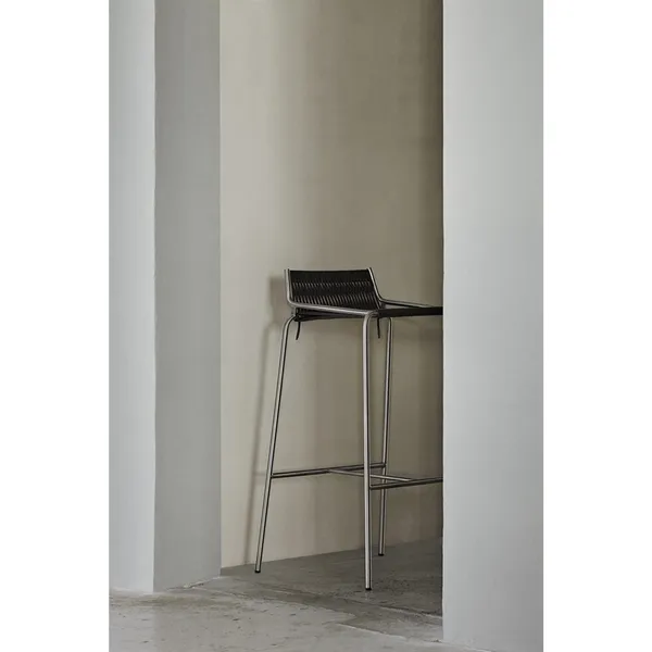 Noel Barstol H77 Stål/Brun Uld