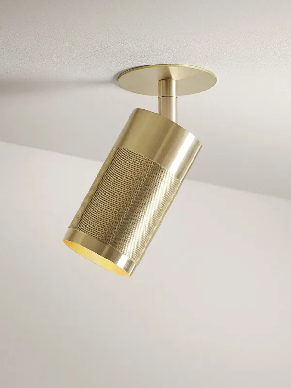 Cartridge Recessed Ceiling Light Solid Brass Clip-Fit