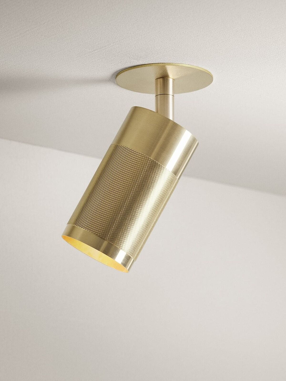 Cartridge Recessed Ceiling Light Solid Brass Clip-Fit