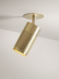 Cartridge Recessed Ceiling Light Solid Brass Clip-Fit