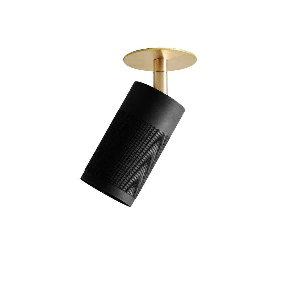 Patrone Inf&auml;lld Taklampa Svart Polerad M&auml;ssing/ M&auml;ssing Clip-Fit