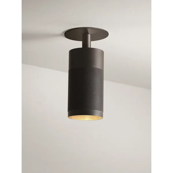 Cartridge Recessed Ceiling Light Burnished Brass Clip-Fit