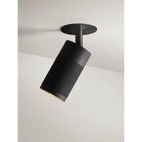 Patrone Recessed Ceiling Light Black Burnished Brass Clip-Fit