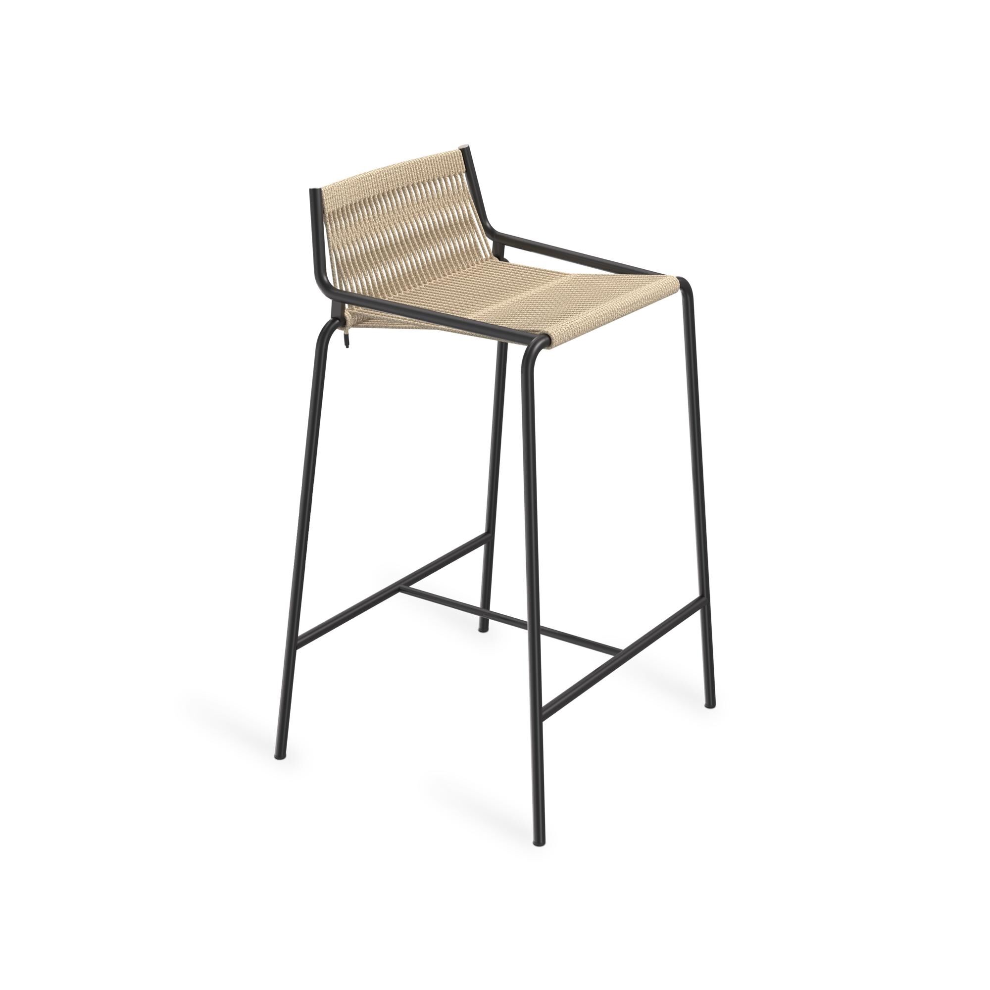Noel Barstol Sort/Linned H67 cm