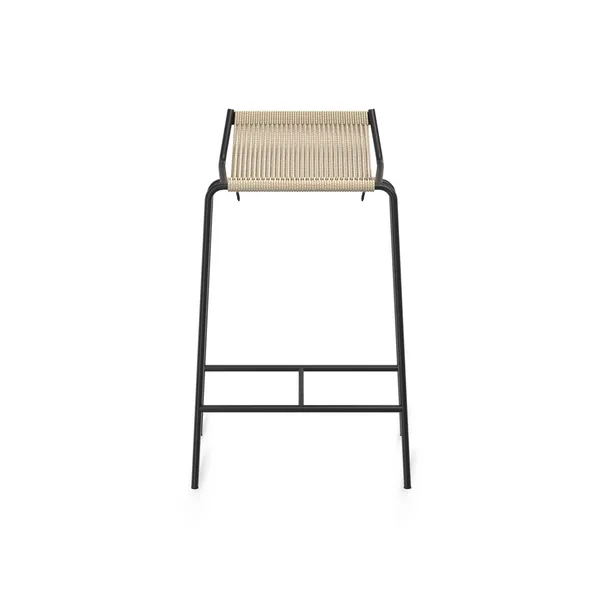 Noel Barstol Sort/Linned H67 cm