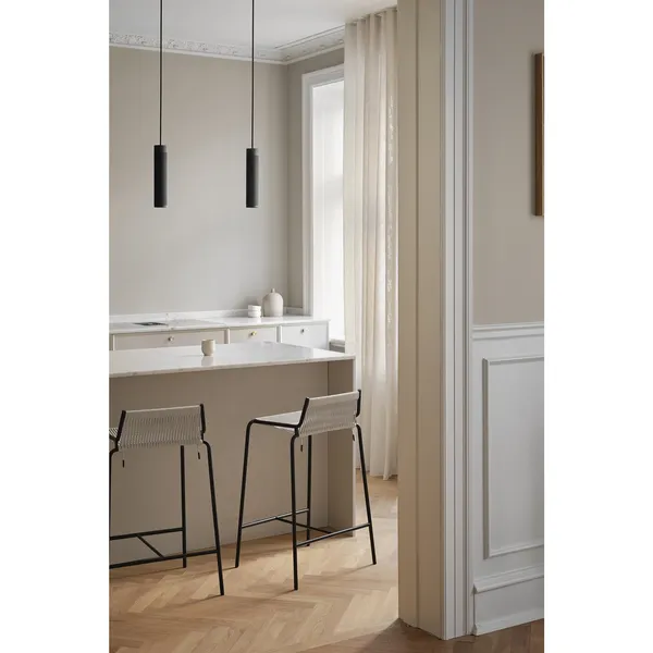 Noel Barstol Sort/Linned H67 cm
