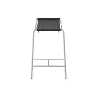 Noel Bar Stool Stainless steel/Black Linen H67 cm