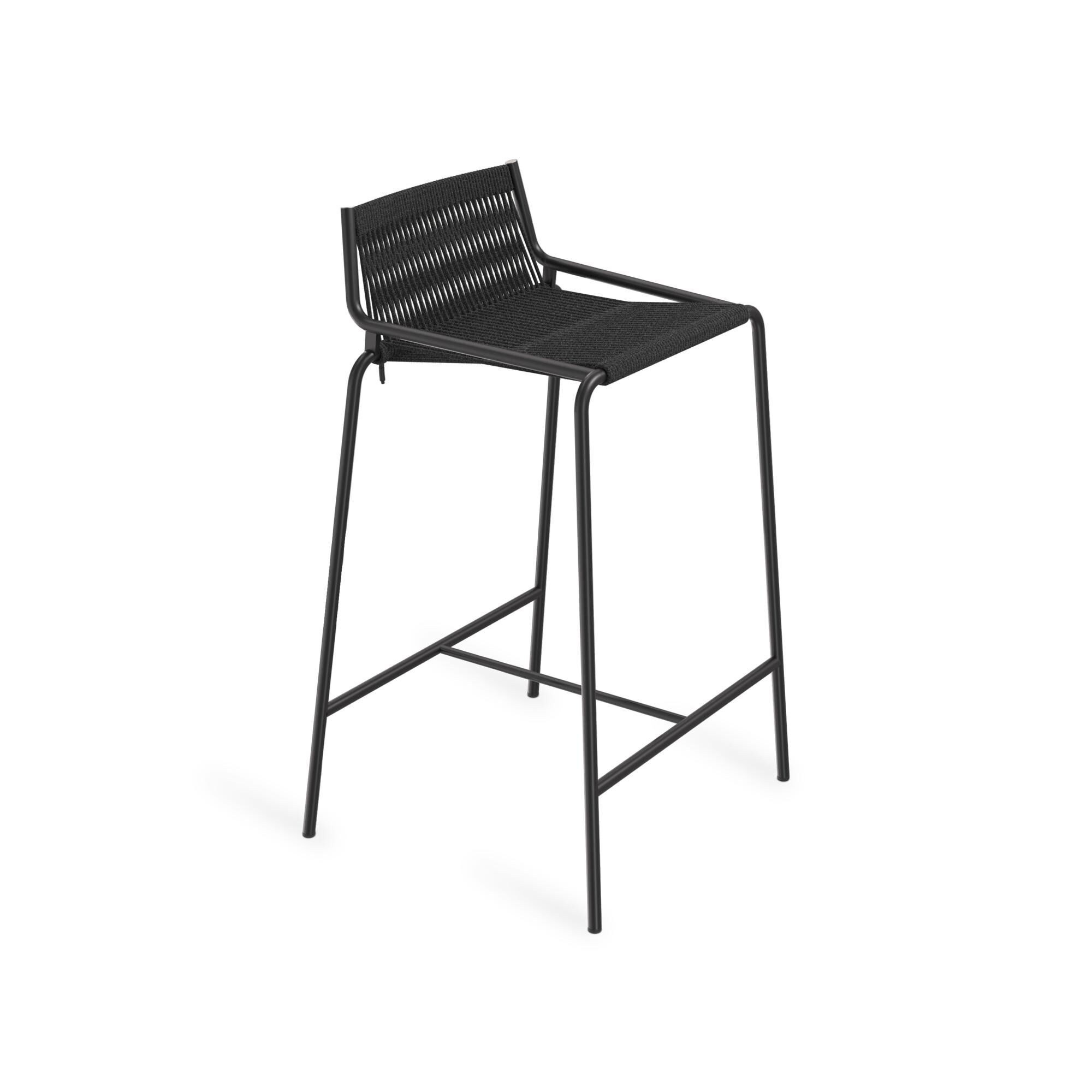 Noel Barstol Sort/Sort Linned H67 cm