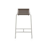 Noel Bar Stool Stainless Steel/ Dark Gray Wool H67 cm