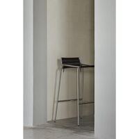 Noel Bar Stool H67 Steel/ Brown Wool