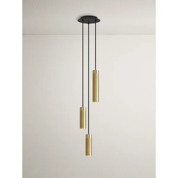 Cluster Pendant 3 Brass