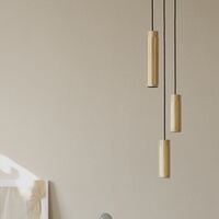 Cluster Pendant 3 Brass