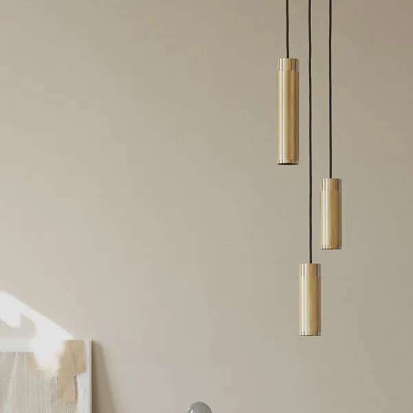 Cluster Pendant 3 Brass