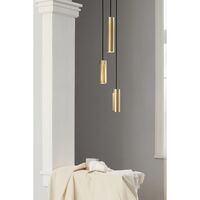 Cluster Pendant 3 Brass