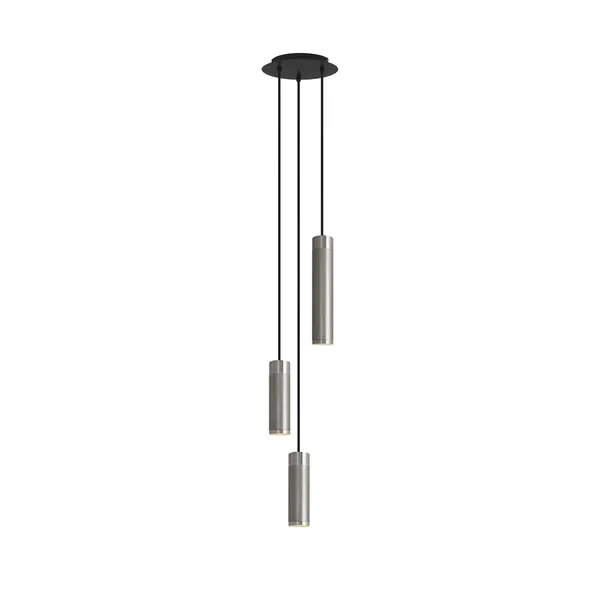 Cluster Pendant 3 Nickel Plated Brass
