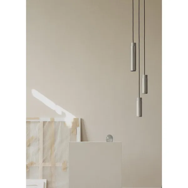 Cluster Pendant 3 Nickel Plated Brass