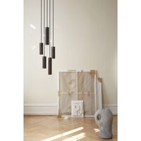 Lampadario Cluster 5 Nero Ottone