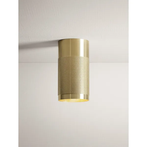 Patrone Surface Ceiling Light Solid Brass