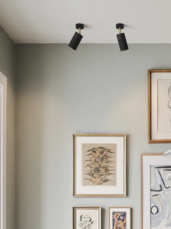 Cartridge Ceiling Light Burnished Brass