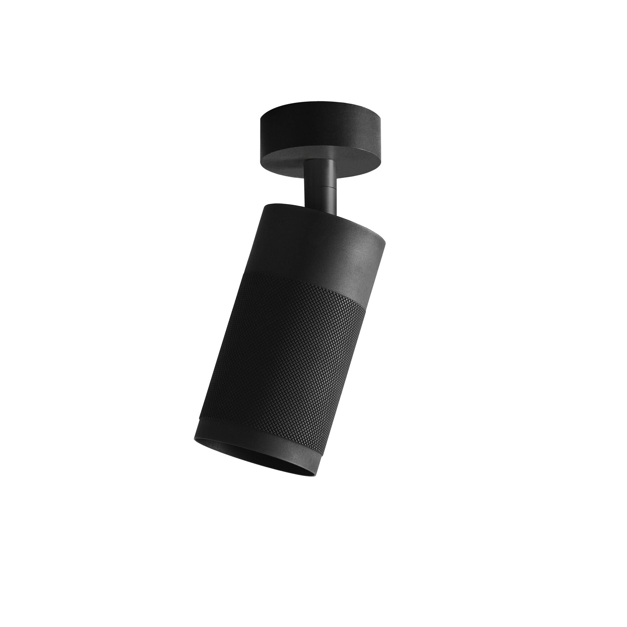 Cartridge Taklampa Svart Polerad M&auml;ssing