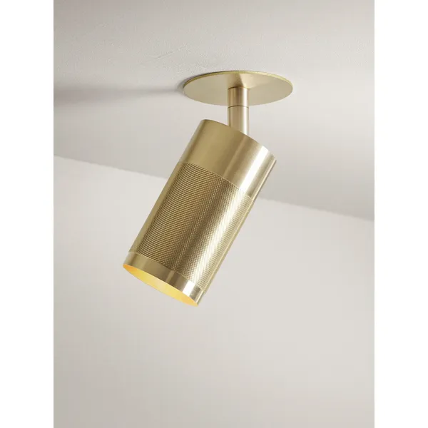Cartridge Recessed Ceiling Light Brass Box-Fit