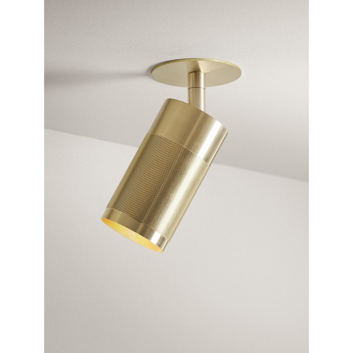 Cartridge Recessed Ceiling Light Brass Box-Fit