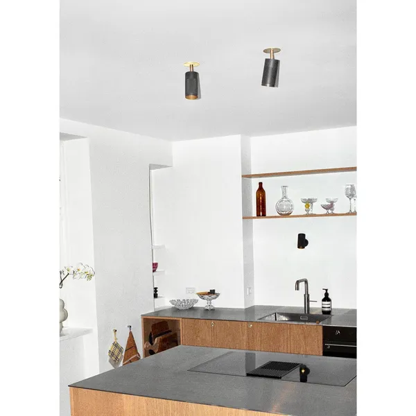 Cartridge Recessed Ceiling Light Brass Box-Fit