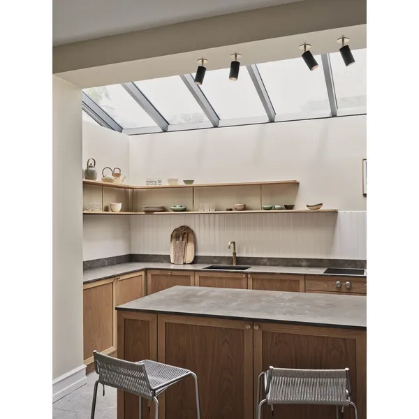 Cartridge Recessed Ceiling Light Brass Box-Fit