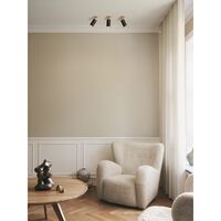 Patronen- Deckenleuchte Bronziert/ Messing , Box-Fit