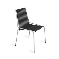 Noel Spisebordsstol Rustfrit Stål/Sort Linned