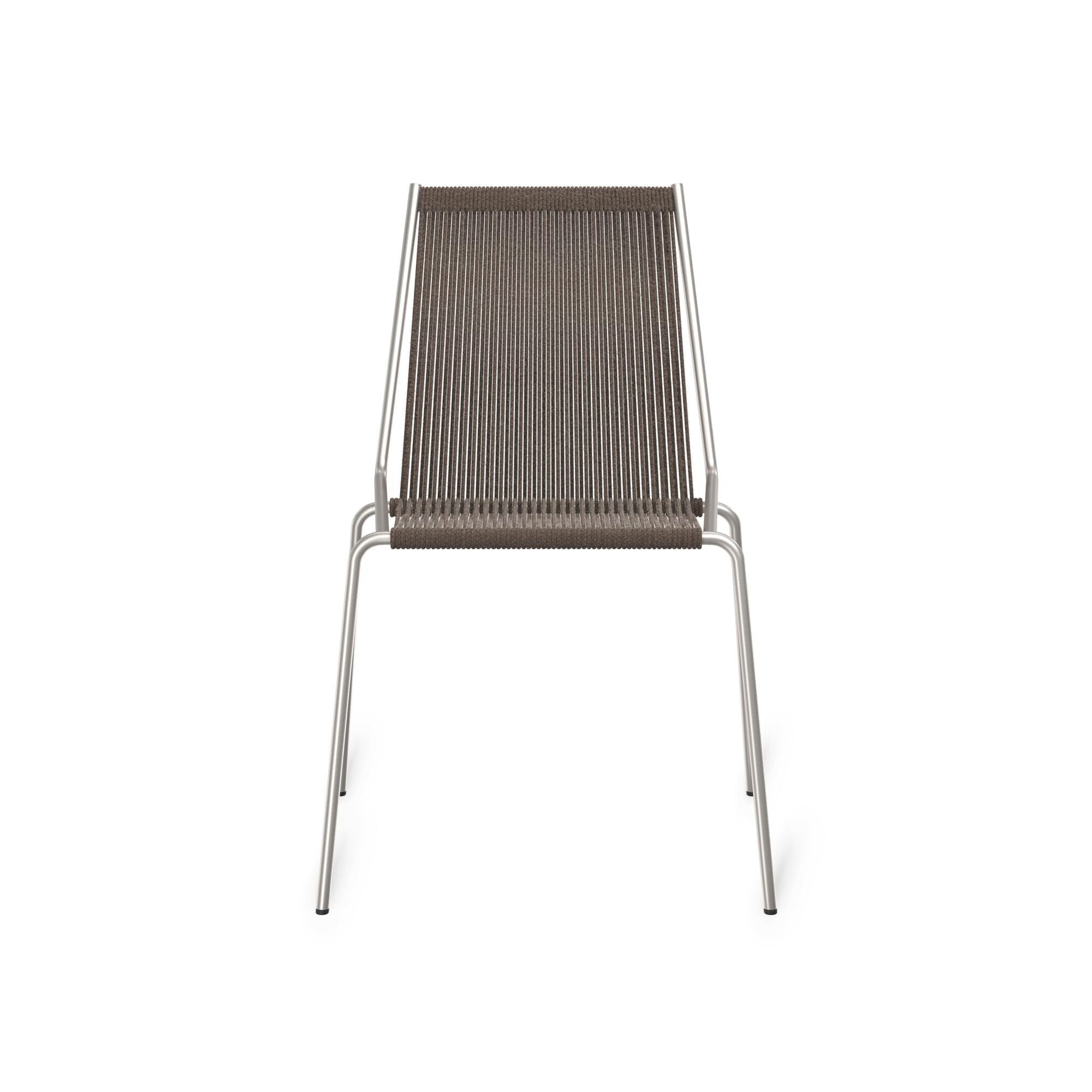 Noel Spisebordsstol Rustfrit Stl/Mrk Gr Uld