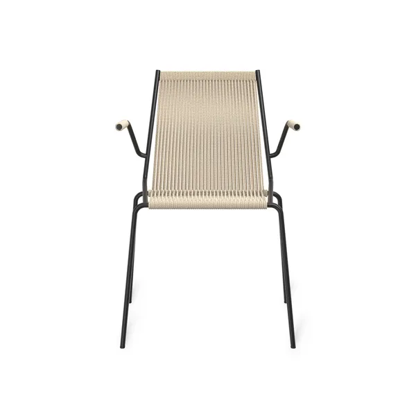Noel Dining Chair with Armrests Black/ Linen