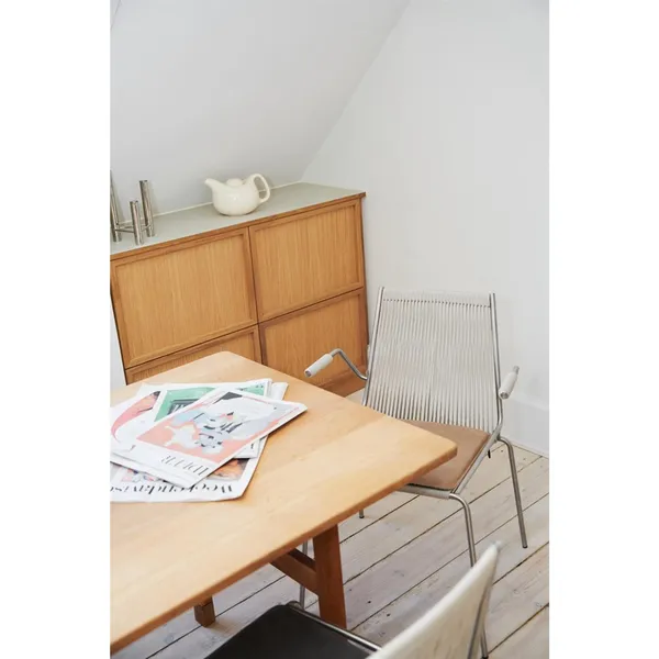 Noel Dining Chair with Armrests Black/ Linen
