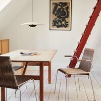 Noel Dining Chair with Armrests Steel/ Black Linen