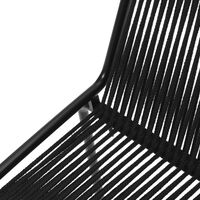 Noel Dining Chair with Armrests Black