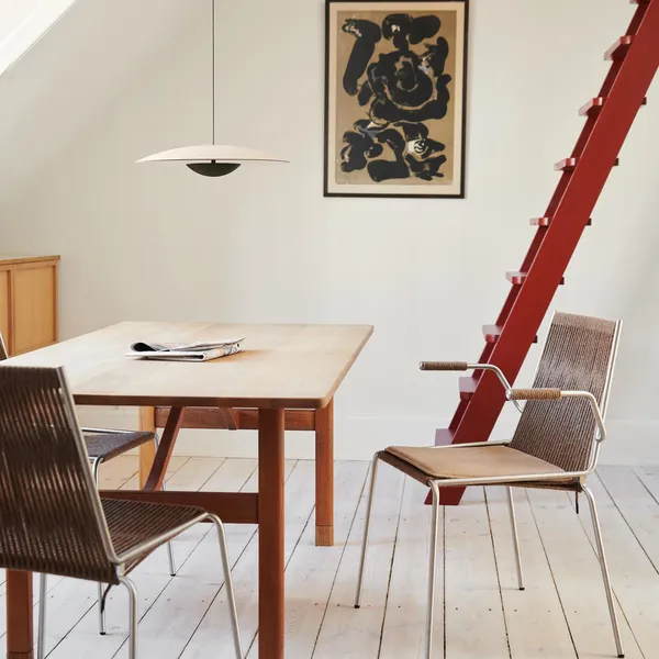 Noel Dining Chair with Armrests Black