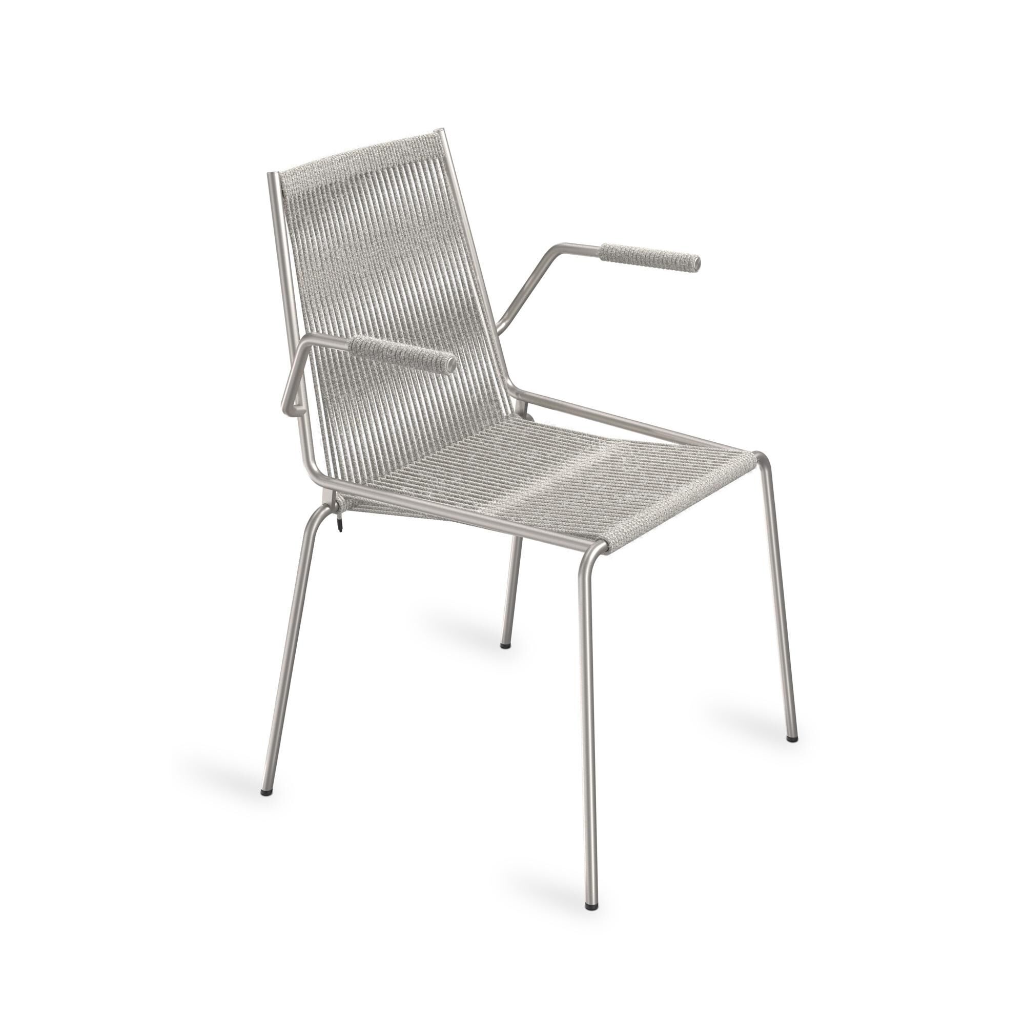 Noel Spisebordsstol med Armln Stl/Gr Uld