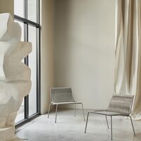 Noel Armchair Stainless Steel/ Linen