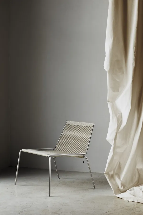 Noel Armchair Stainless Steel/ Linen