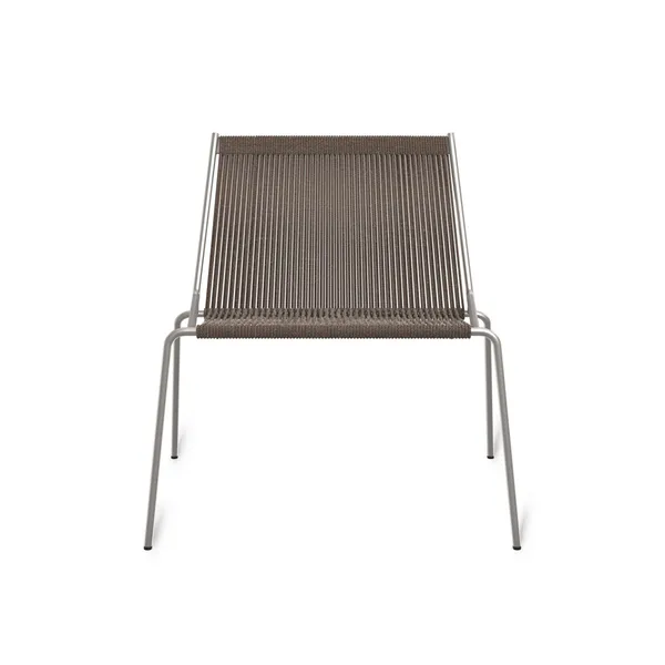 Noel Armchair Stainless Steel/ Dark Gray Wool