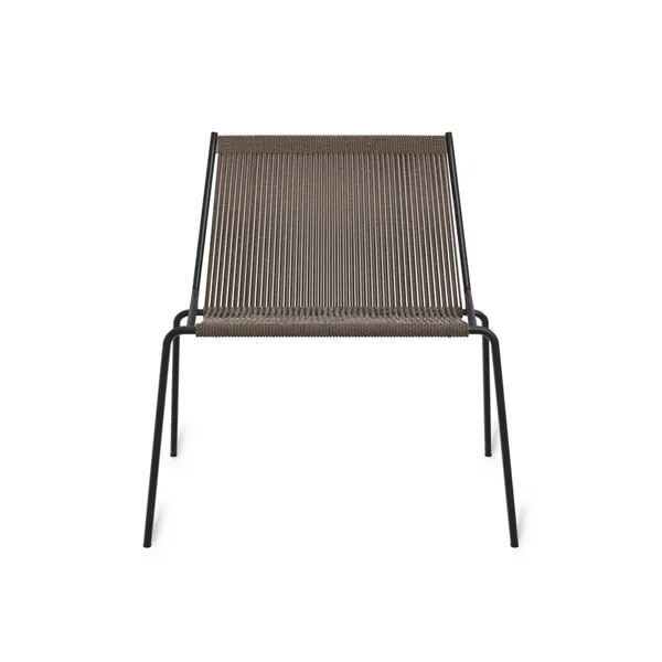 Noel Armchair Black/ Dark Gray Wool