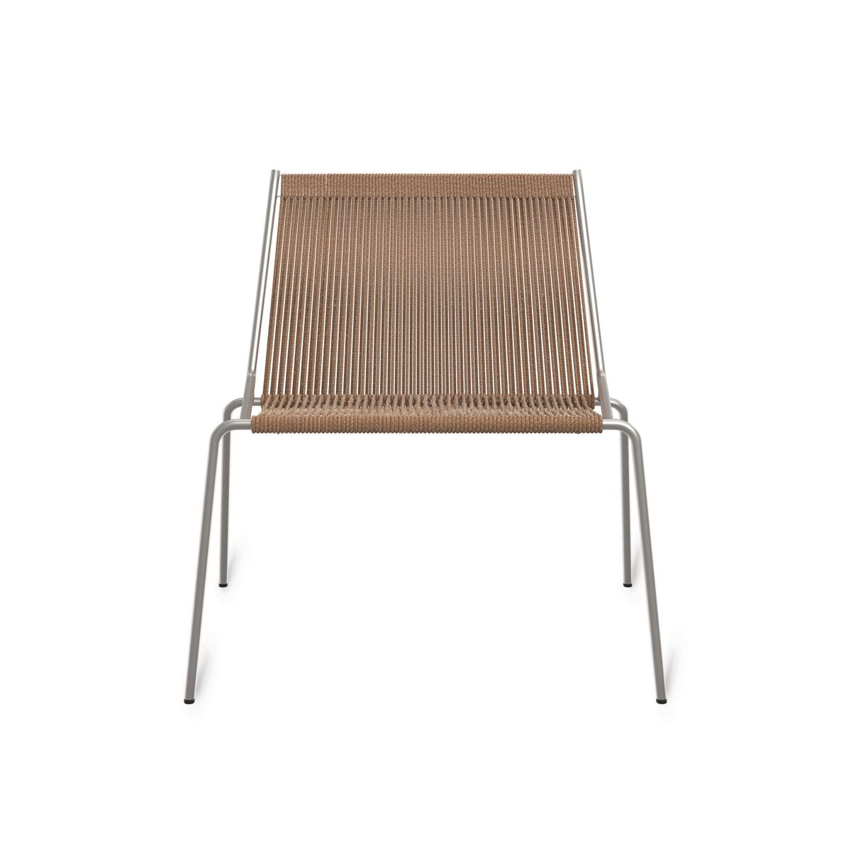 Noel Armchair Steel/ Brown Wool