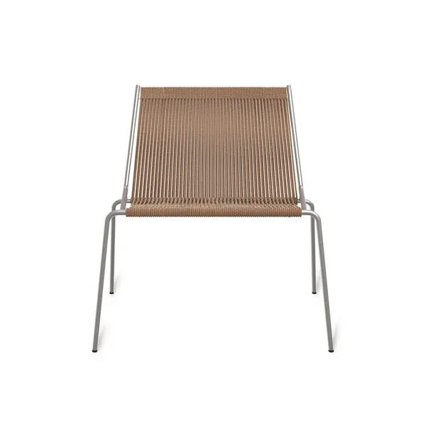 Noel Armchair Steel/ Brown Wool
