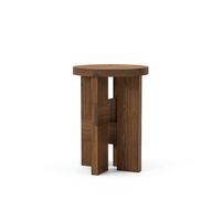 Mio Stool/Side Table Solid Stained Oak