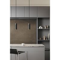 Taklampe Sort Polert Messing