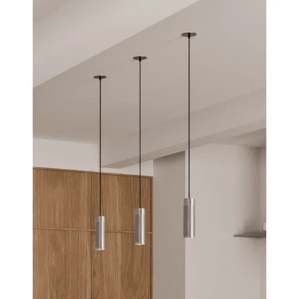 Pendelleuchte Aus Vernickeltem Messing